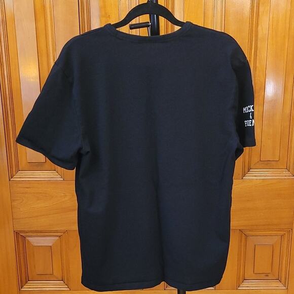 Champion Black Disney Mickey & Friends T-Shirt Size L Minnie Donald Goofy - Picture 3 of 8
